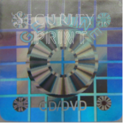 Square 22mm Silver CD/DVD Self-Adhesive Hologram Security Sticker S22-1S